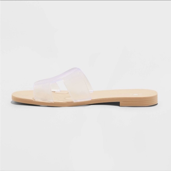 NWT SHADE AND SHORE jelly slide sandals - Picture 2 of 5